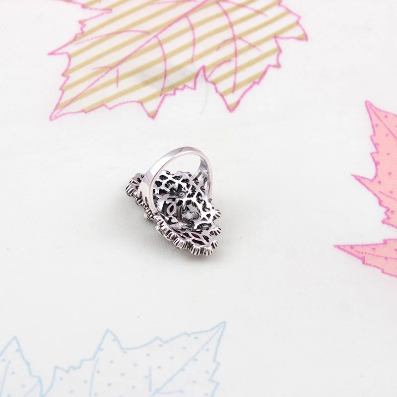 Женское кольцо с красным цирконом и черным камнем Размеры 7 9|Кольца| |