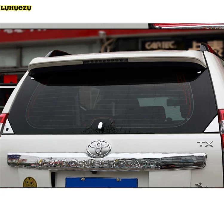 Luhuezu 2010 2017 заднее стекло хромированная отделка для Toyota Land Cruiser Prado FJ 150