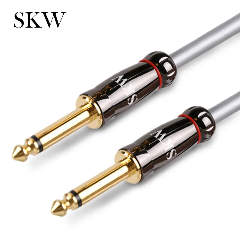 

SKW Audio Cable 6.5MM Jack To 6.5MM Jack 1M,2M,3M,5M,8M,10M For Microphone,Guitar,Amplifier,CD Player,Speaker,Mixer consoles