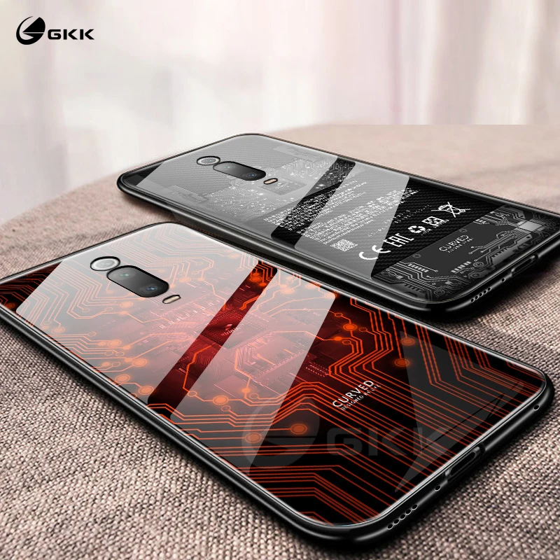 Чехол из закаленного стекла GKK для Xiaomi Redmi K20 Pro чехол с защитой всех сторон