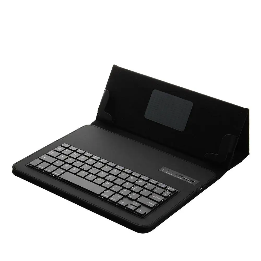 Cewaal Universal 9.7inch/10inch Table Leather Case with Removable Wireless Bluetooth Keyboard for Android IOS Windows Tablet PC |