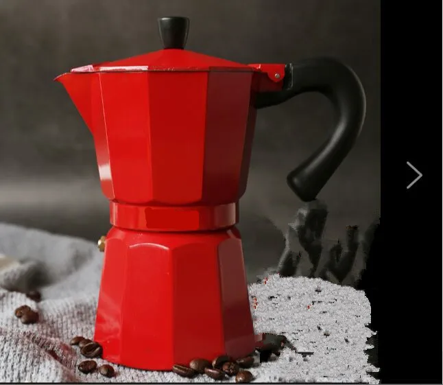 Итальянская кофейница Moka домашняя восьмиугольная алюминиевая эспрессо Мока