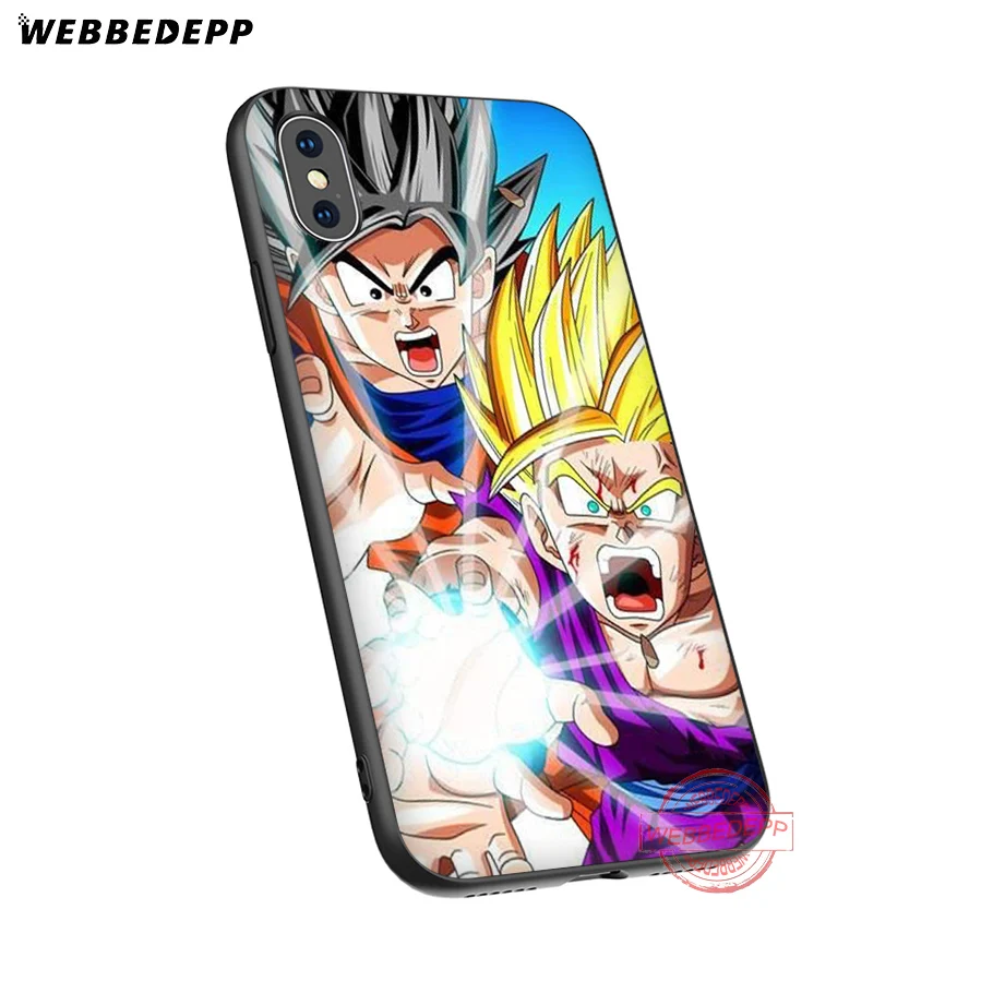 Мягкий силиконовый чехол WEBBEDEPP Dragon ball Ultra Instinct son для iPhone 8 7 6S 6 Plus 11 Pro XS Max XR X 5 5S SE |