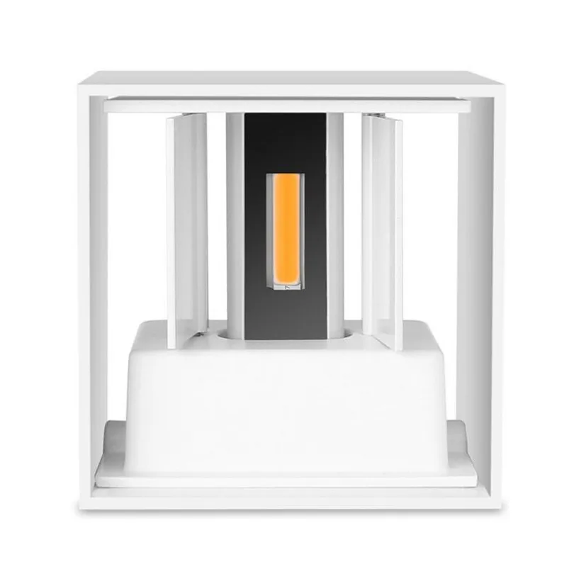 للبيع الحديثة سطح شنت 9W 12W 20W COB أدى الجدار مصابيح IP65 مربع مكعب قابل للتعديل أدى الجدار أضواء داخلي في الهواء الطلق الإضاءة 85-265V