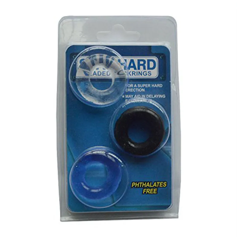 Мужское эрекционное тонкое кольцо для пениса Силиконовое Powerfull взрослые секс