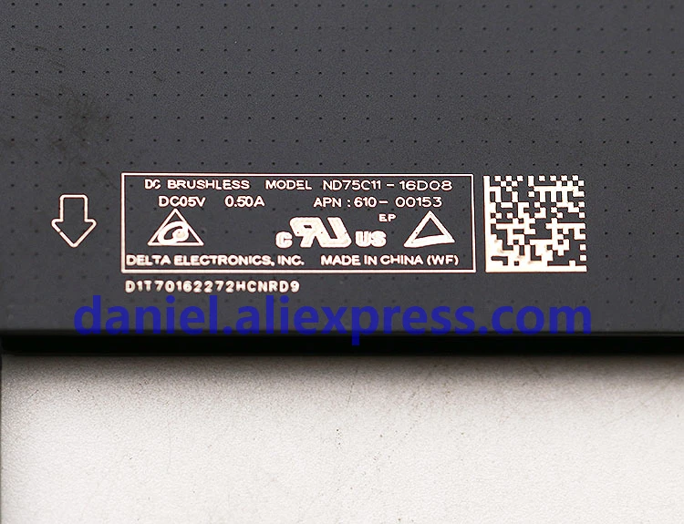 Оригинальный охлаждающий вентилятор для ноутбука Apple ND75C11-16D08 5V 0 50 610-00153 |