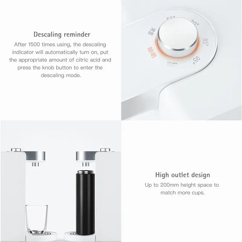 Xiaomi scisare умный нагрев воды 1.8л Емкость 6 режимов температура 3 секунды вода для чашек типа бытовой техники
