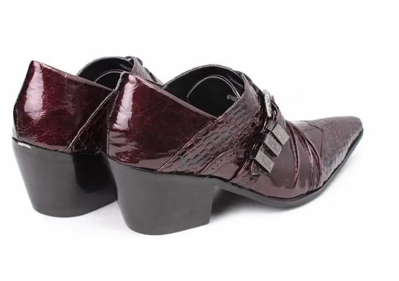 Новинка 2017 года Мужские Модные Туфли оксфорды в стиле пэчворк с острым носком и