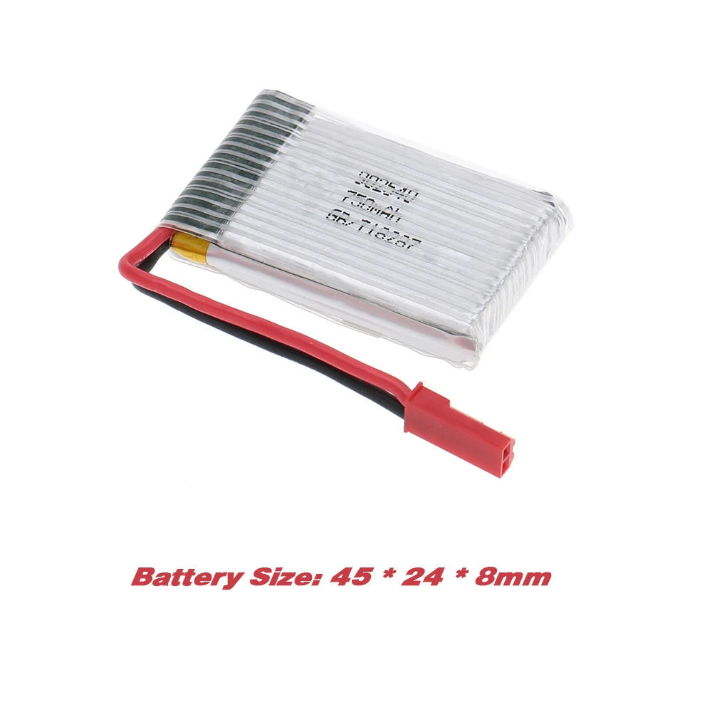 MJX X400 часть 2шт 3 7 V 750mAh Lipo батарея для V2 X300C X800 RC Дрон Квадрокоптер|Детали и