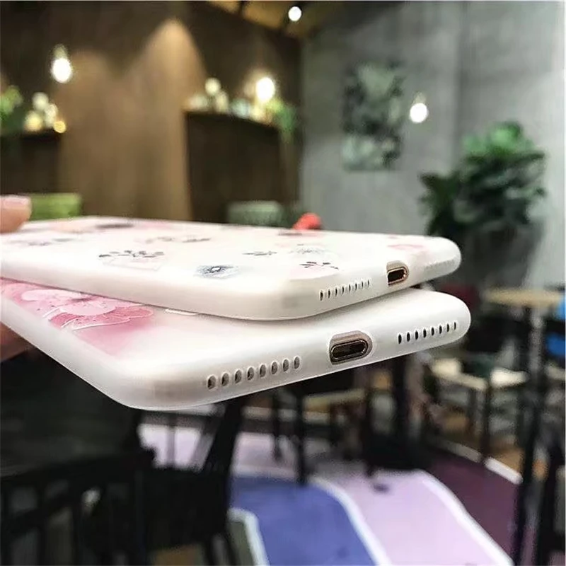 Силиконовый чехол для телефона с цветочным рисунком iPhone 7 8 5s XS Max XR On X 6 S Plus 5 SE