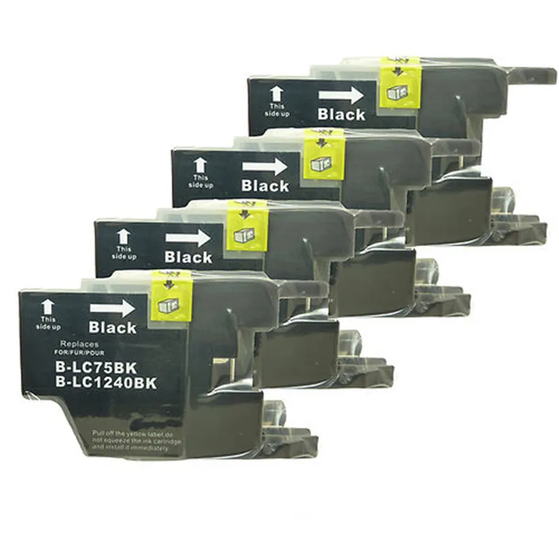 4PK LC71 LC75 LC79 черные чернильные картриджи для принтера совместимы с Brother DCP J525N 540N J740N