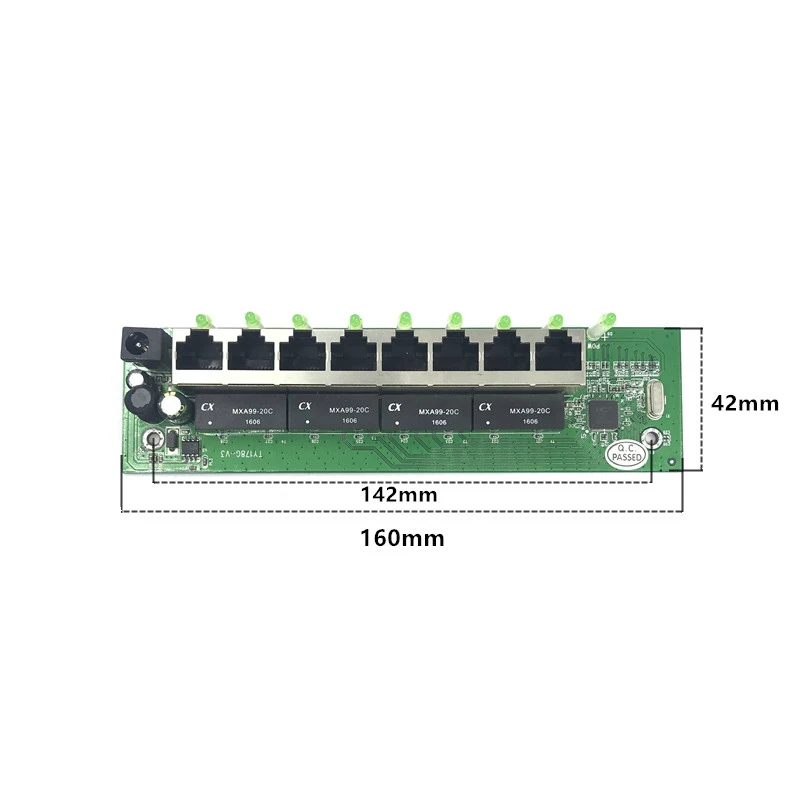 OEM напрямую с фабрики мини Быстрая 10/100 Мбит/с 8 портовая Ethernet Сетевая lan хаб