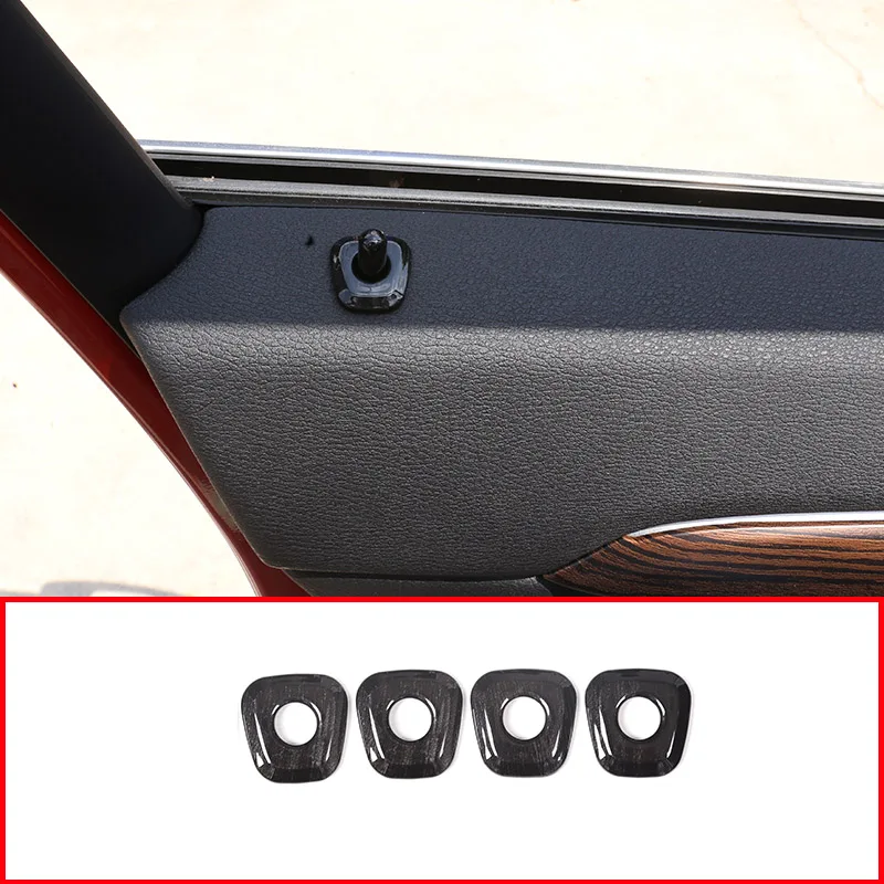 4 шт. черное дерево для BMW X1 F48 2016 2019 ABS крышка дверного замка автомобиля отделка
