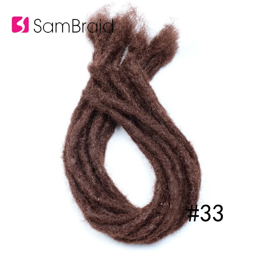 Sambraid ручной работы крючком косы дреды наращивание волос 20 дюймов 5
