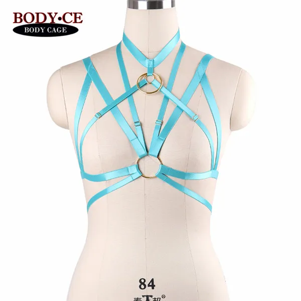 Style O0588 Женское белье Harajuku Goth в розовом и красном цвете, фетиш, БДСМ, связывание, Эротика, полный Хэллоуин, подвязки, эластичная регулировка бретелей, топы, бюстгальтеры - Цвет: Style O0588
