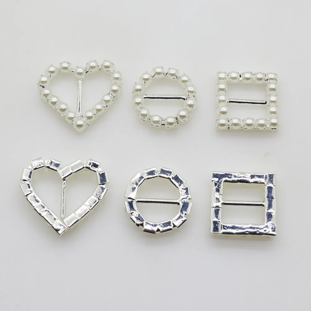 10 шт./лот три стиля жемчужные пряжки Сделай Сам прозрачное металлическое