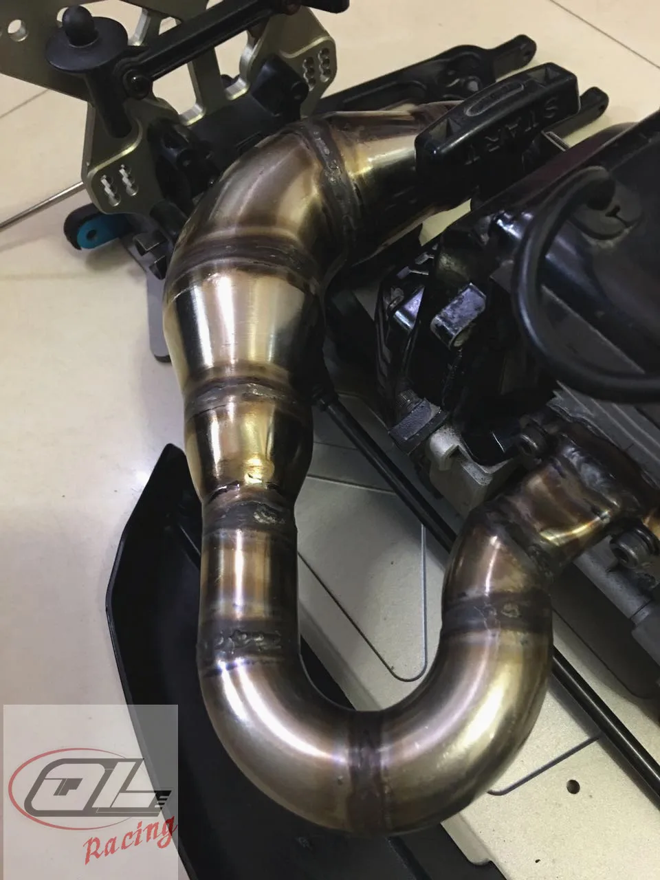 Металлическая производительность Exhansted Pipe для LOSI TLR 5IVE B|Детали и аксессуары| |