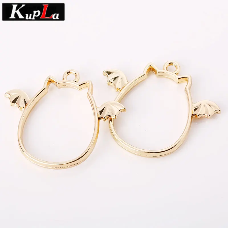 Kupla металлическая Камея милые крылья кошки амулеты модные трендовые DIY