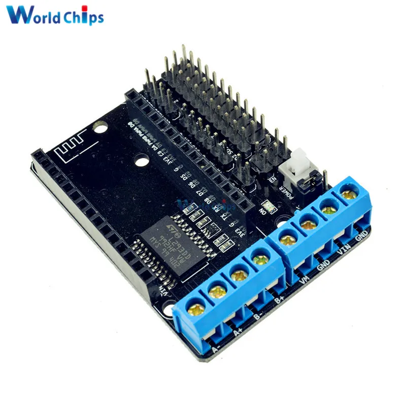 2 шт./лот NodeMCU Защитная плата двигателя L293D для детской детали из ESP8266 фотография diy