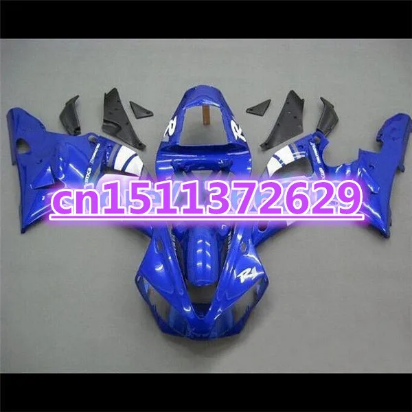 

100%NEW For YZFR1 2000 2001white blue 00-01 YZF1000 2000 2001 R1 YZF R1 YZF1000 2000-2001 ABS Fairing Set Plastic Kit