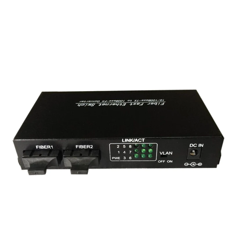 Оптоволоконный коммутатор 2F8E с поддержкой быстрой локальной сети ethernet и POE 2