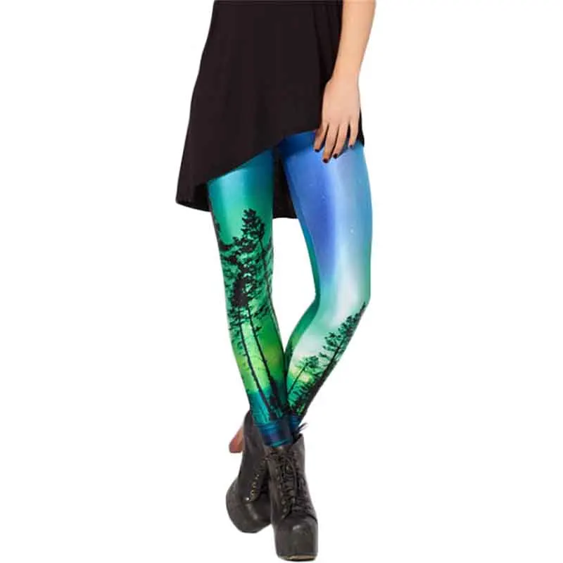 Summer styles Hot Galaxy Women Leggings Fashion Ice and Snow Digital Print Fitness Pants Women Sexy Legging Drop Shipping
