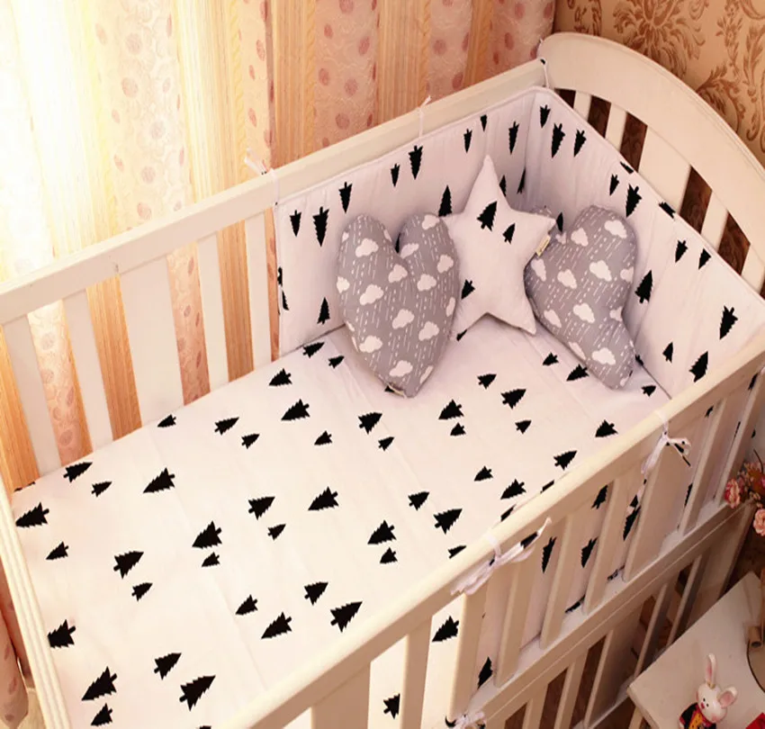 9 цветов Детские бамперы хлопок Мягкий анти столкновения детское постельное