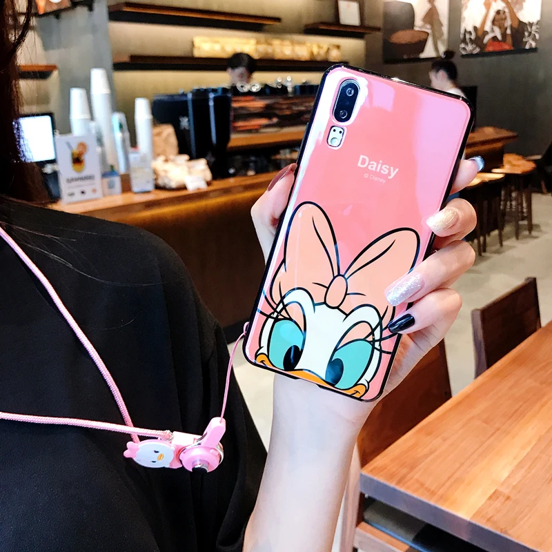 Для huawei P20 мультяшный чехол милый мягкий с изображением Дейзи Дональд Минни для