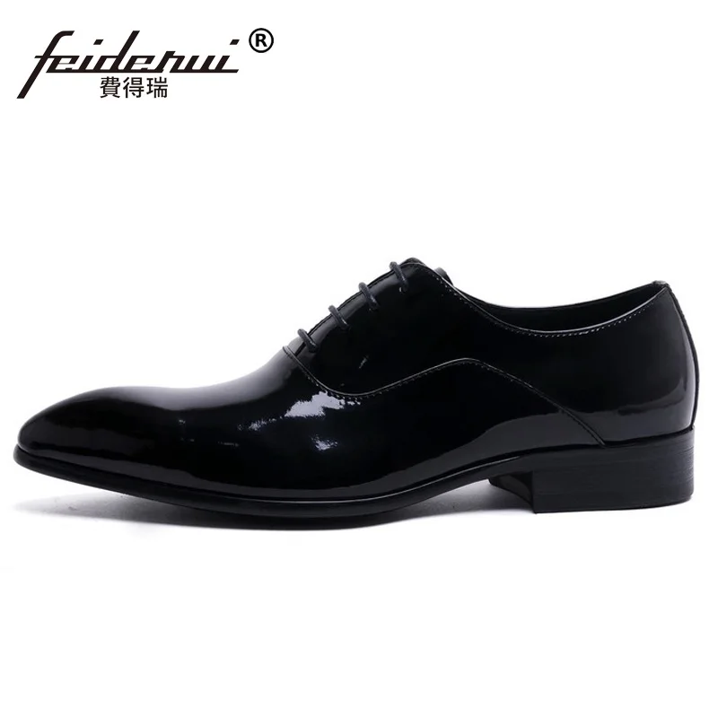 Новинка 2017 года Роскошные Брендовые мужские туфли свадебные оксфорды из