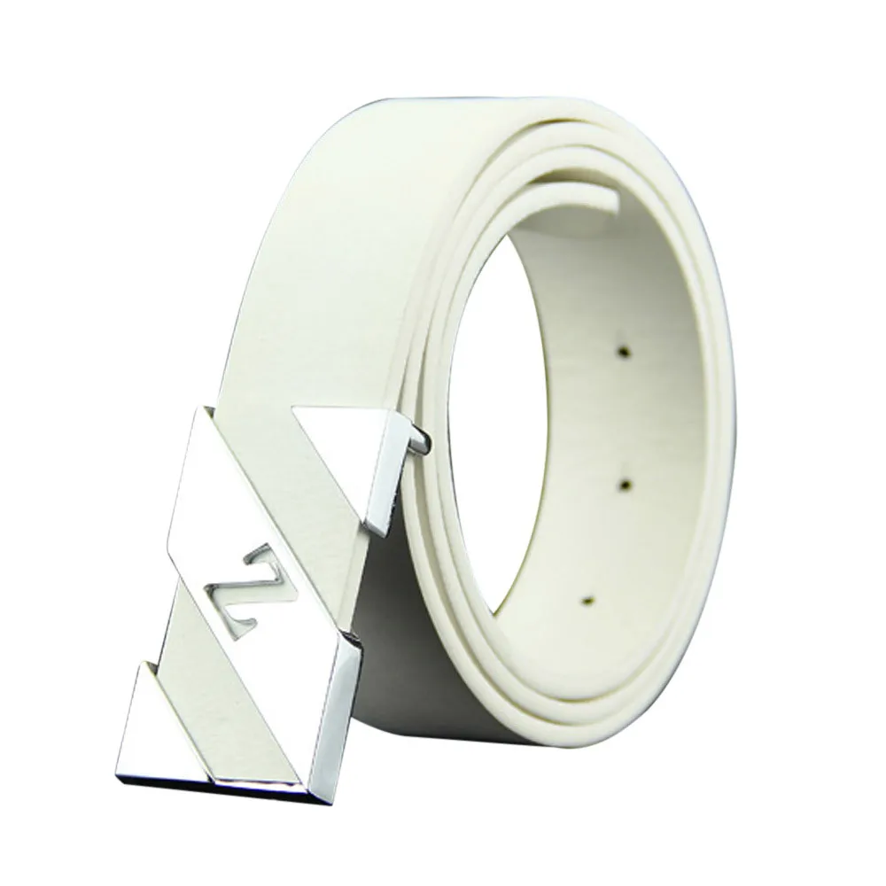 

leather belts for men high quality Mens Leather Smooth Girdle Buckle Waistband Waistband Leisure Belt Strap 100-135cm A30