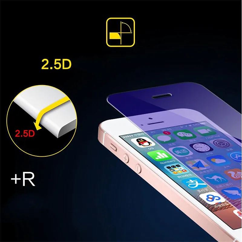 RONICAN закаленное стекло для Apple iphone 5 5c защита экрана с защитой от синего света