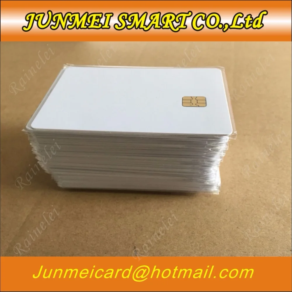 Бесплатная доставка 100 шт. ISO7816 контакт SLE 4442 чип ПВХ смарт карта IC|card card|card pvccard chip | - Фото №1