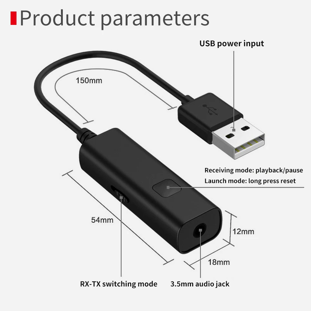 2 в 1 Bluetooth 4,2 передатчик приемник Мини 3,5 мм AUX стерео беспроводной Bluetooth адаптер для автомобиля передатчик PC tv Sperkers