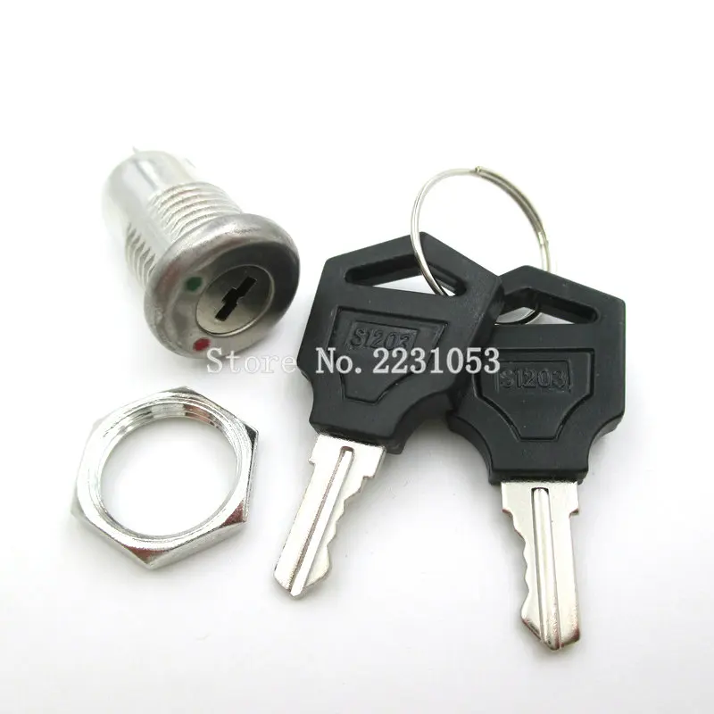 Key Switch ON/OFF Lock S1203 Electronic with Keys 12MM | Обустройство дома
