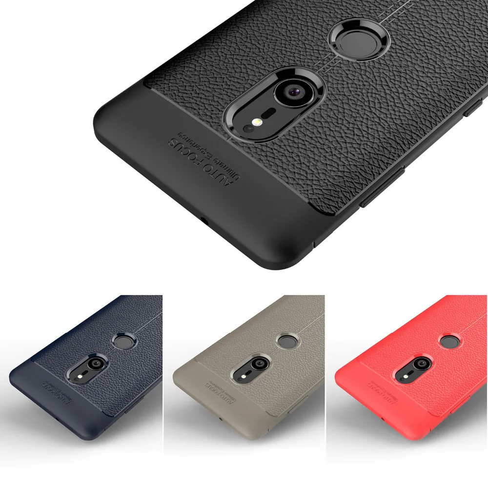 

Carbon Fiber Skin Cover Case For Sony Xperia XZ3 XZ2 XZ2 Premium XZ XA2 XA2 Plus XA1 L2 XZ4 Compact Case Soft Coque Fundas Etui