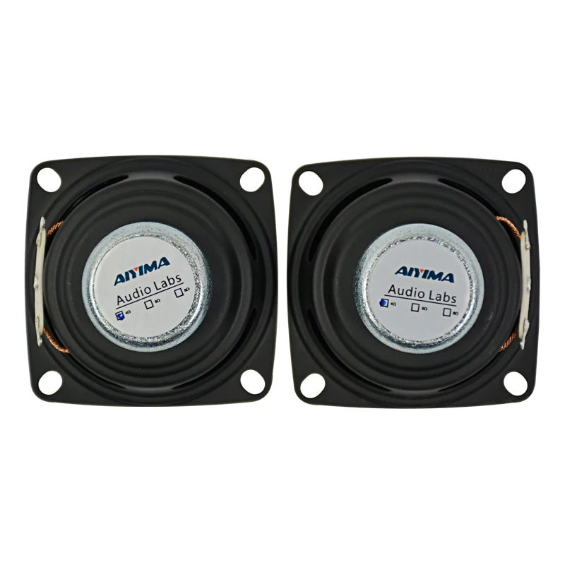 

AIYIMA 2Pcs 2Inch Audio Portable Speakers Full Range Speaker 4Ohm 12W DIY Stereo HiFi Horn Loudspeaker Home Theater Accessories