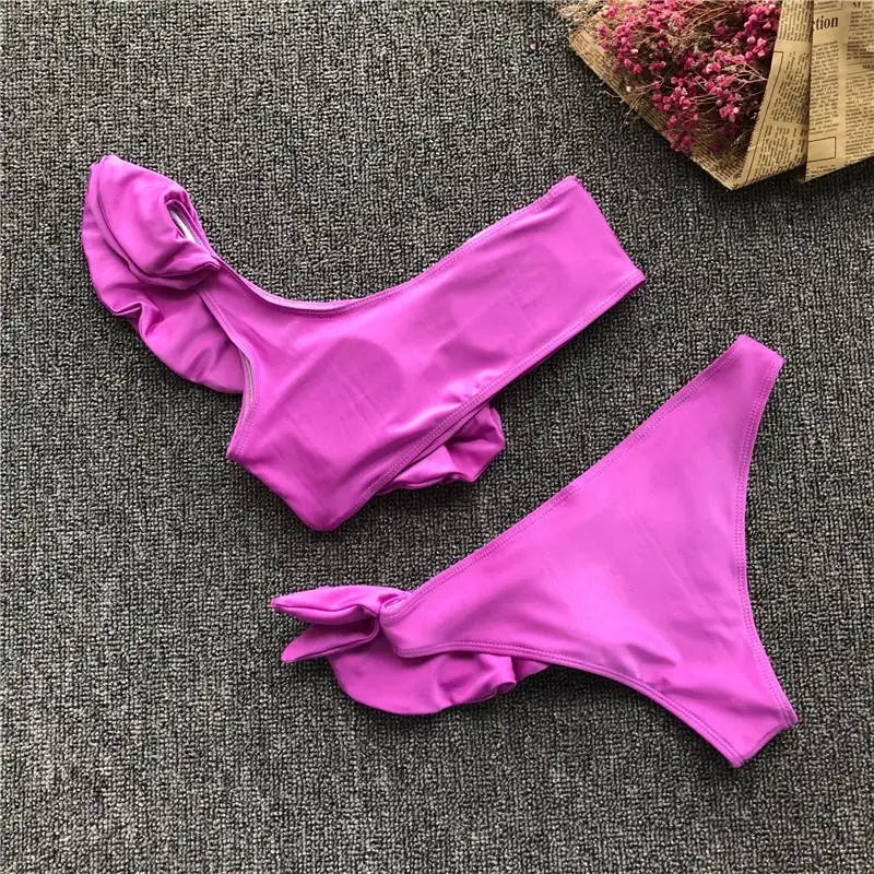 Женский купальник Misswim бикини на одно плечо с пуш апом|Купальники| |