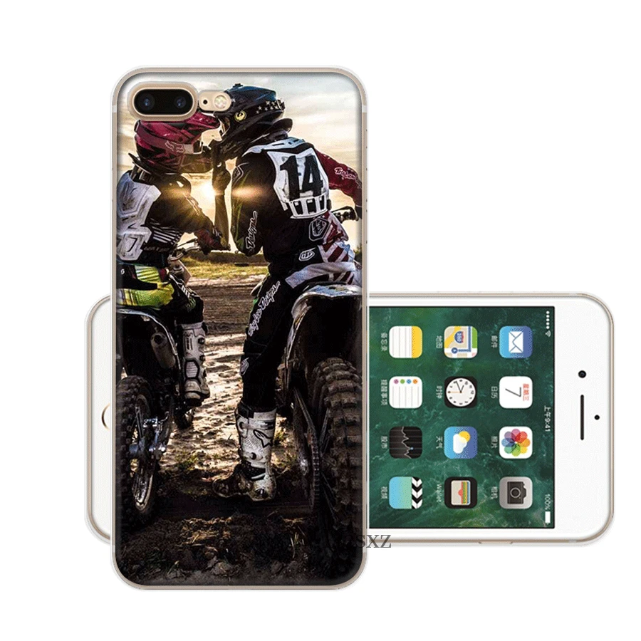 Чехол Desxz для мотокросса iPhone 7 8 6 6s Plus 11 Pro X XR XS Max 5 5S SE |