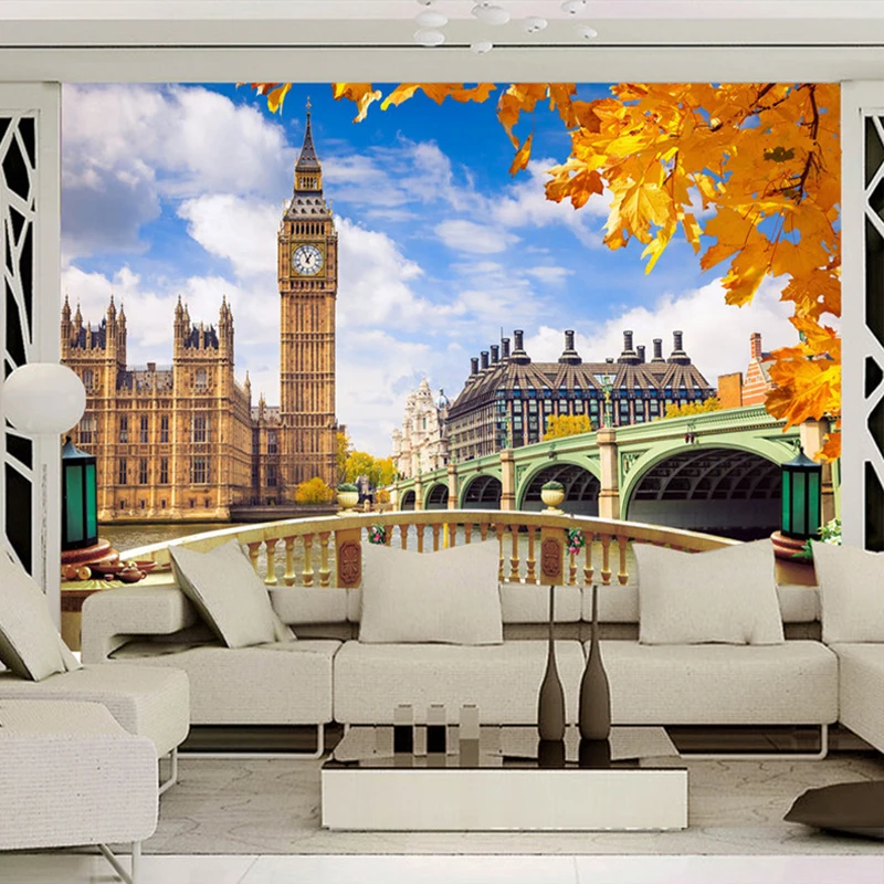 Настенная 3D Бумага для украшения дома декор гостиной дивана ТВ фона|tv background|custom