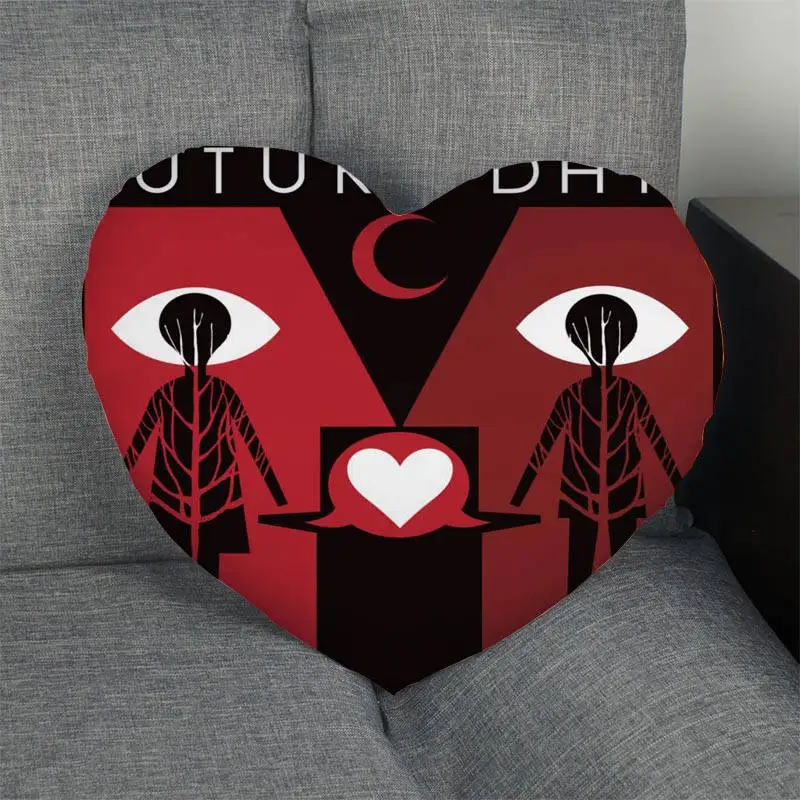 Custom Pearl Jam Heart Shape Pillow Cover Zipper Pillowcase Wedding Home Office Decorative 1pcs custom | Дом и сад
