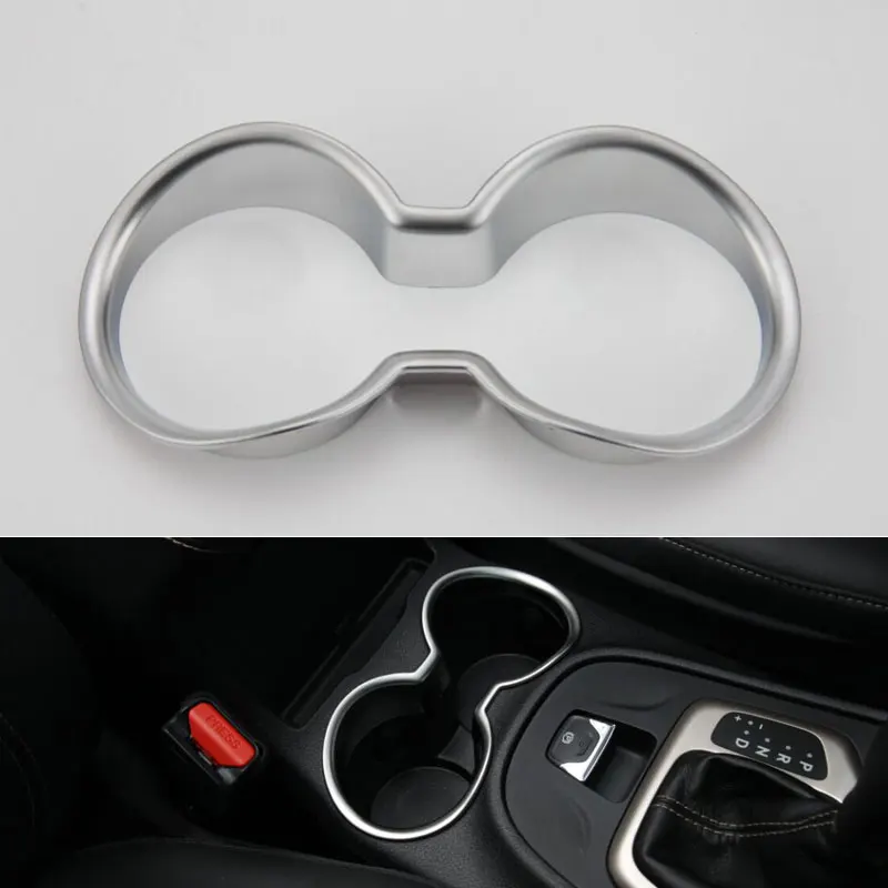 

Держатель стакана для воды из АБС-пластика, объемная Крышка, отделка для консоли, украшение для Cherokee 2014-2015, автомобильный Стайлинг, чехлы для автомобиля