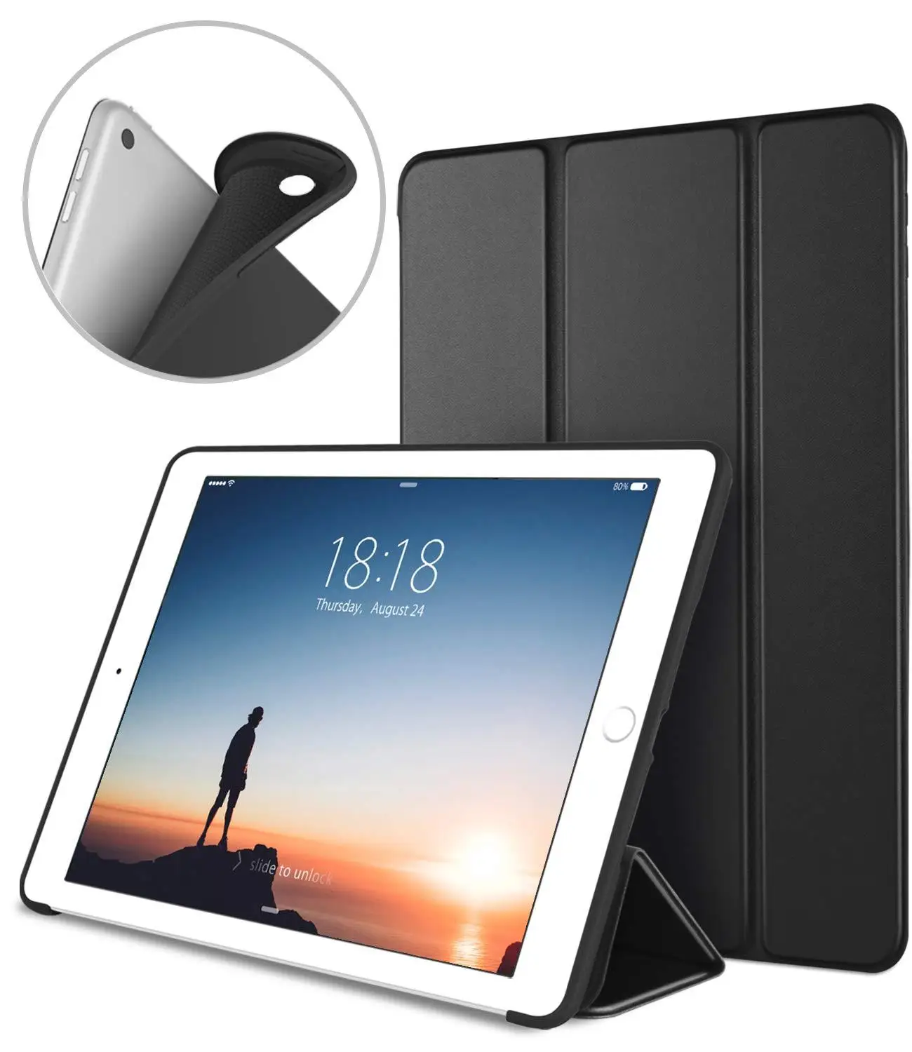 for iPad Pro 9.7 Ultra Slim Lightweight Smart Case Trifold Stand with Flexible Soft TPU Back Cover A1673 tablet | Компьютеры и офис