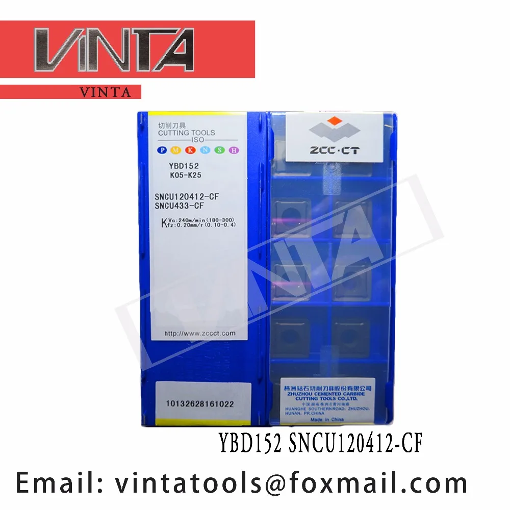 

Высококачественные 10 шт./лот YBD152 SNCU120412-CF cnc карбидные Токарные вставки