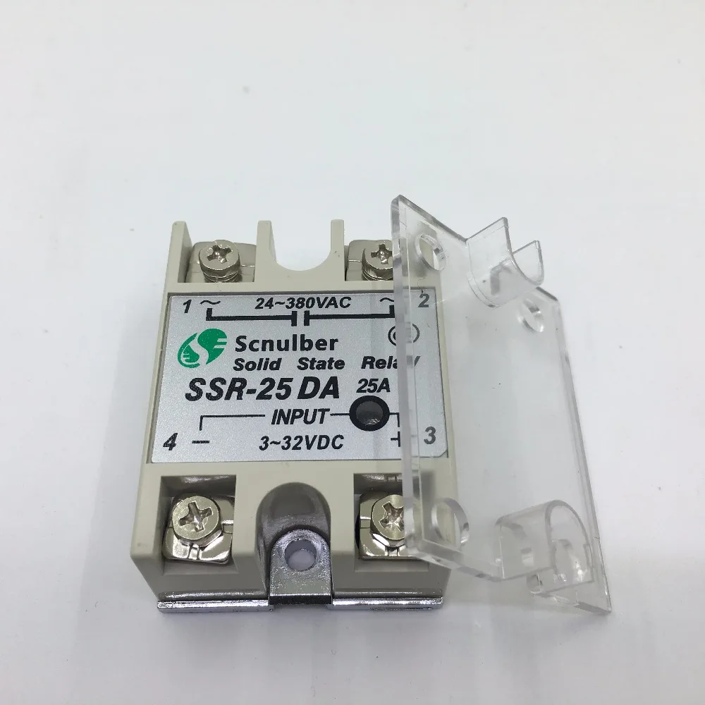 1 шт./лот Новое твердотельное реле SSR 25DA 25A 5 24VDC TO 24 380V AC 6 20mA|state relay|ac ssrssr 25da |
