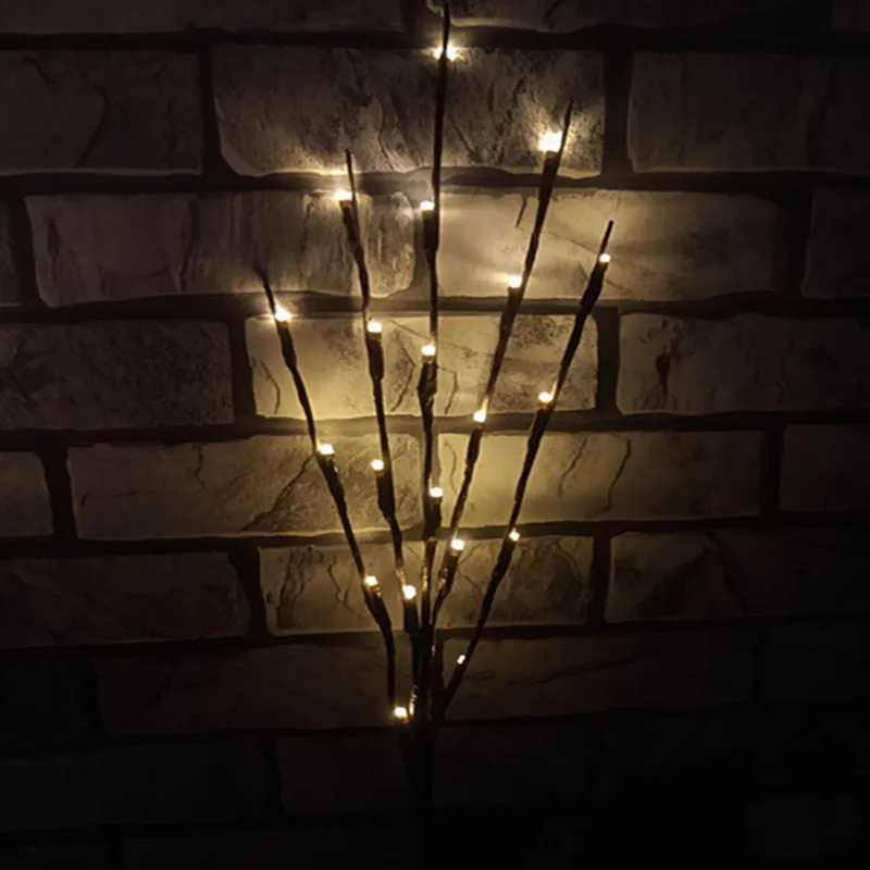 Christmas String LED Willow Branch Lamp Floral Lights 20 Bulbs Home Party Garden Decor Birthday Gift gifts | Лампы и освещение