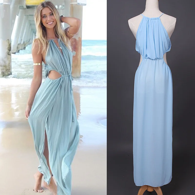2017 лето рукавов сплит одеяние sexy dress Осень партия женщины maxi 2016 Элегантный клуб