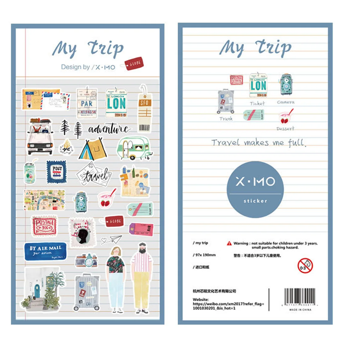 my-trip 1 комплект жизни декоративные наклейки Скрапбукинг ярлыком канцелярские наклейки для дневника, альбома - Цвет: my-trip
