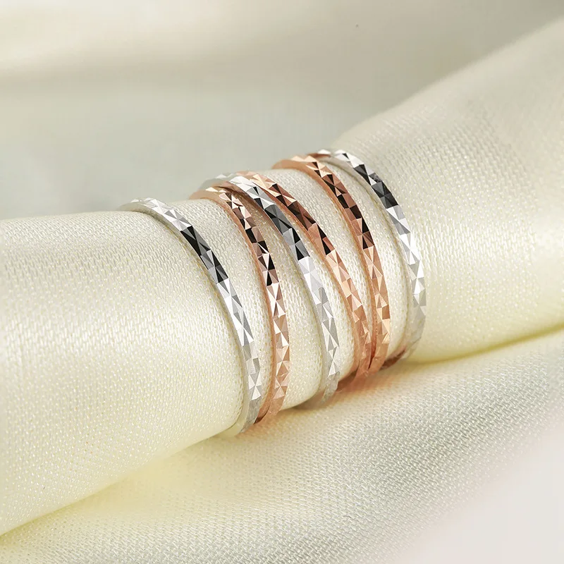 Женские обручальные кольца из серебра 925 пробы с ромбовидным узором|Кольца| |