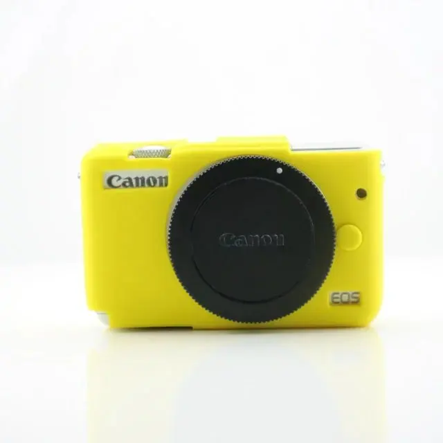 M10 yellow Силиконовый резиновый чехол для камеры, защитный чехол для камеры Canon EOS R M100 M6 M10 M50 - Цвет: M10 yellow