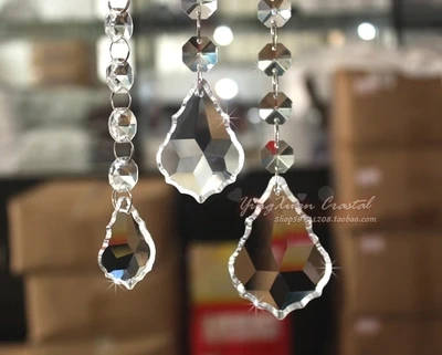 5 шт./Лот высококачественные прозрачные бусины-занавески из кленового листа 50 см |